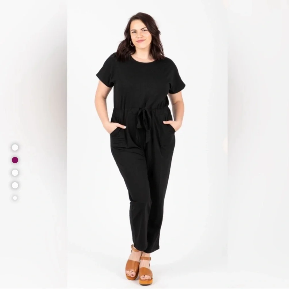 Piper and Scoot Bianca Women's Jumpsuit in Black - Picture 3 of 5
